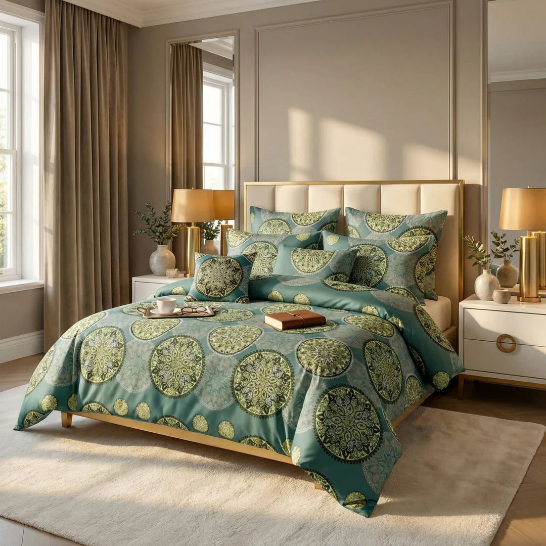 Cotton Comforter Set - 7pcs - WNH3107