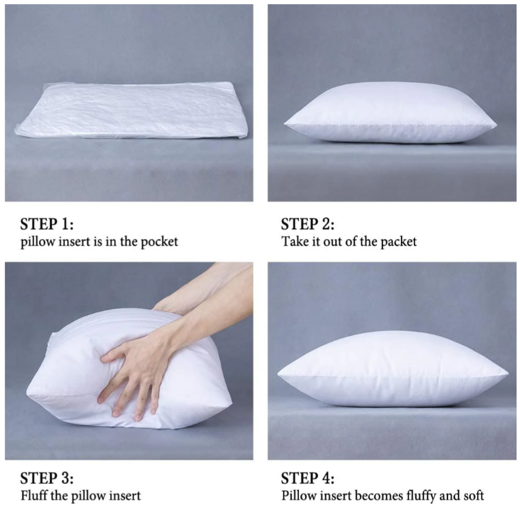 Vacuumed Packed Pillow Filling - Pack of 2