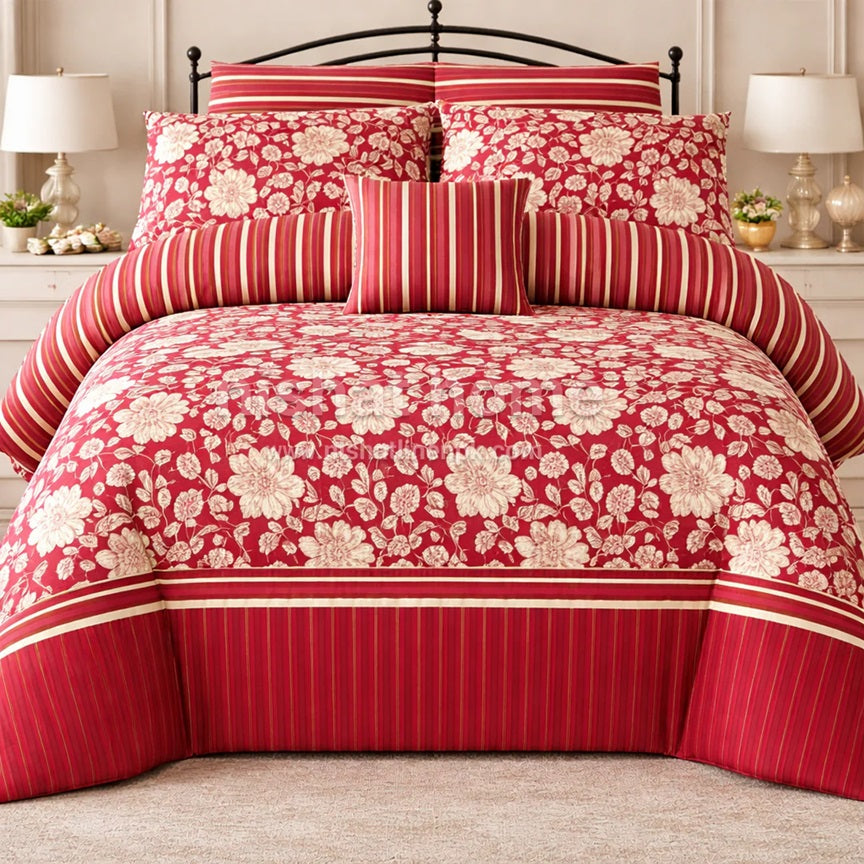 Cotton Comforter Set - 7pcs - WNH3106